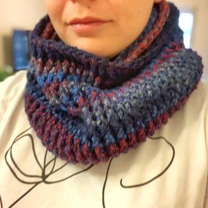 Handmade Crochet Chunky Cowl - Knitted Neck Warmer